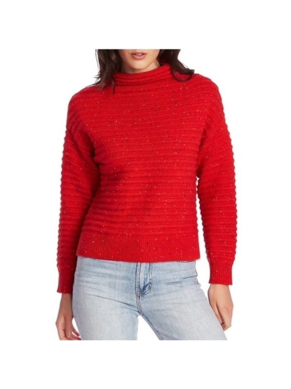 Court & Rowe Speckled Ottoman Turtleneck Sweater